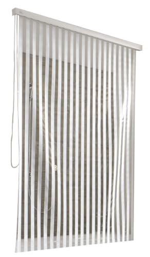 Kleine Wolke 3321100747 Shower blind for Kleine Wolke empty cassette, 128 x 240 cm, white with stripes on sale